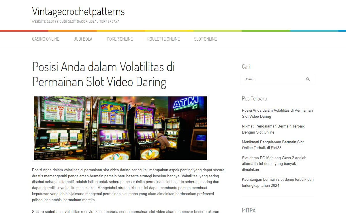 Vintagecrochetpatterns - Website Slot88 Judi Slot Gacor Legal Terpercaya