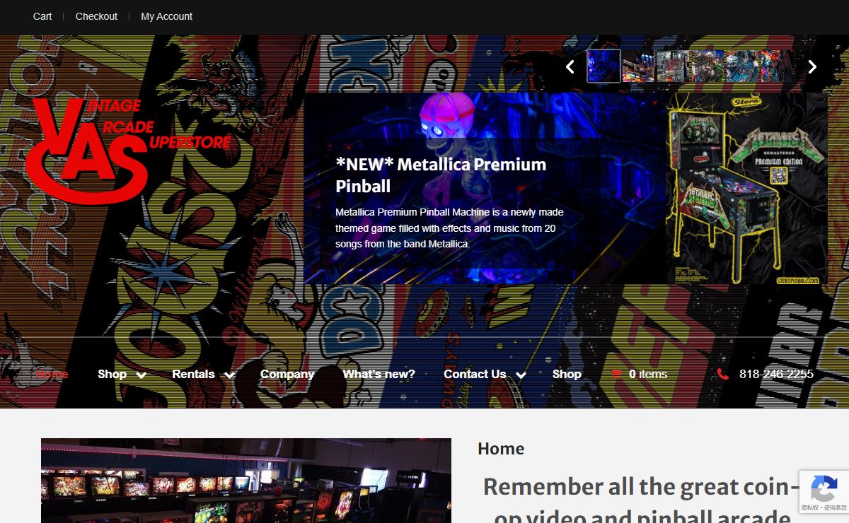 Vintage Arcade Superstore - Vintage Arcade Games and Pinball Machines for Sale and Rent