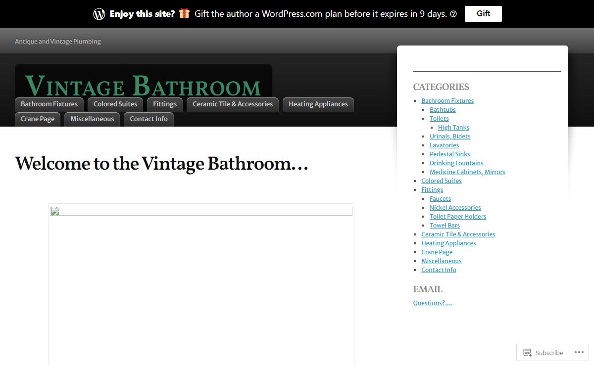 Vintage Bathroom | Antique and Vintage Plumbing