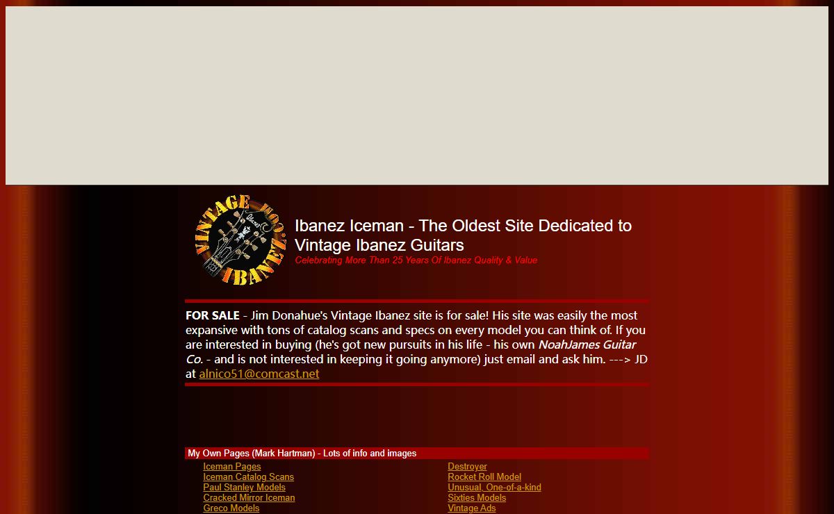 Ibanez Iceman - The oldest site dedicated to Vintage Ibanez Guitars