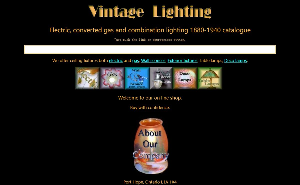 Vintage Lighting - antique lighting of fine quality