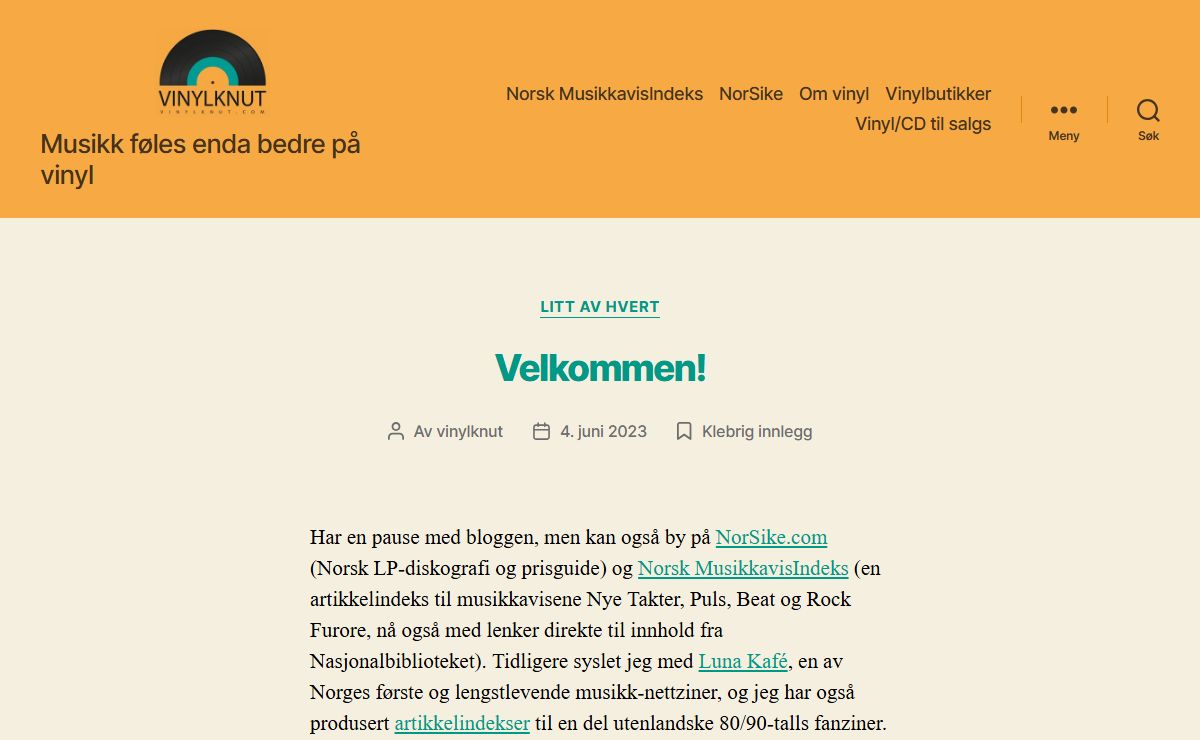 VinylKnut – Musikk føles enda bedre på vinyl