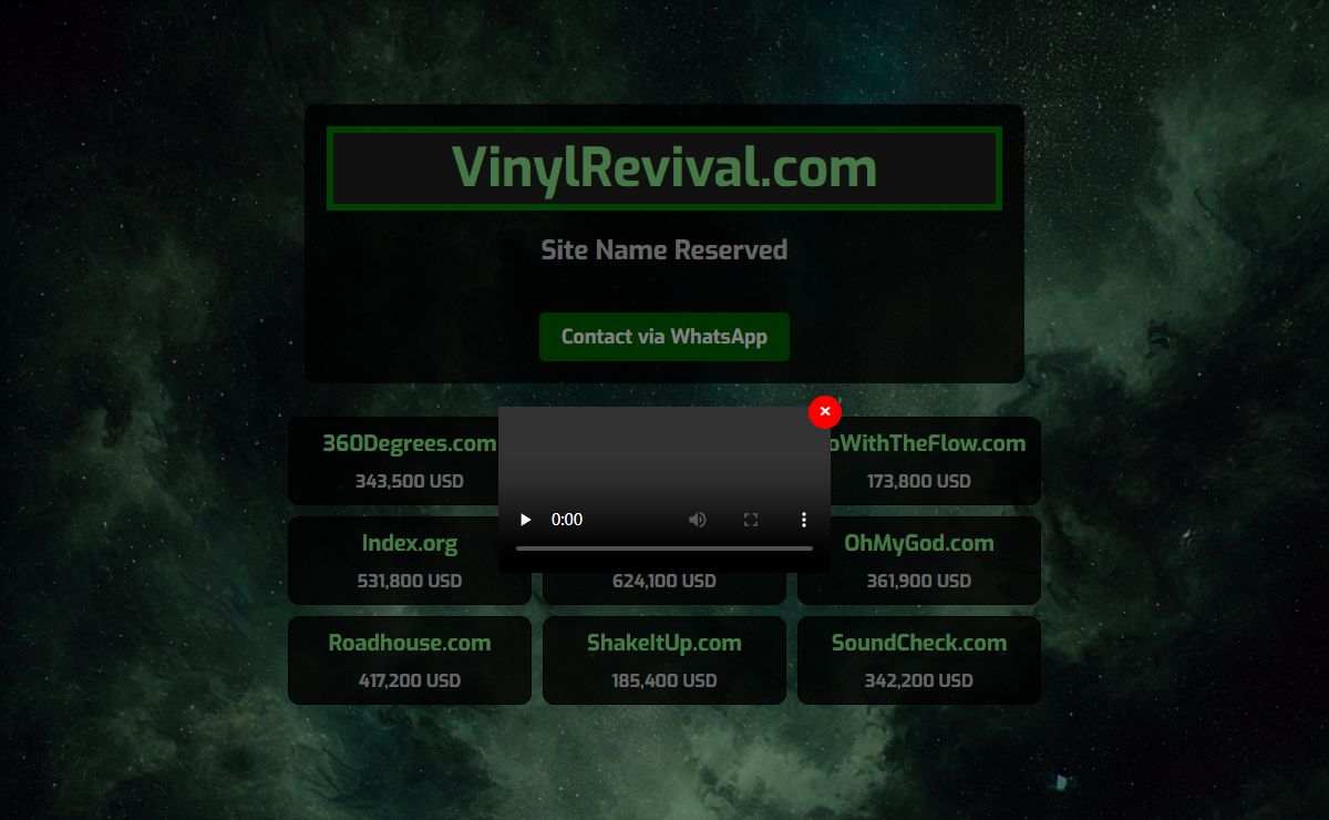 - Site Name Reserved