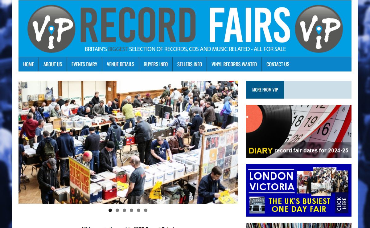 VIP Vinyl Record Fairs: London Record Fairs, the Midlands, Norwich & Glasgow