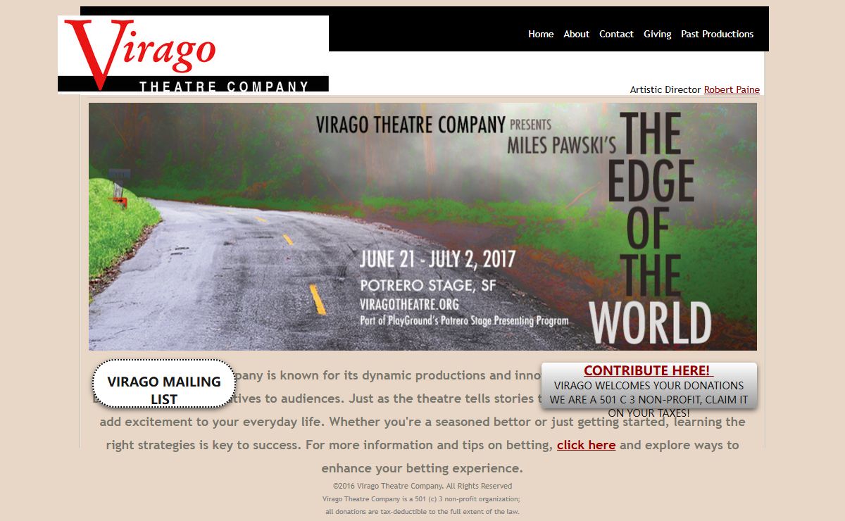 Virago Theatre Company - Theater Tickets, Live Theater, Theatre Tickets