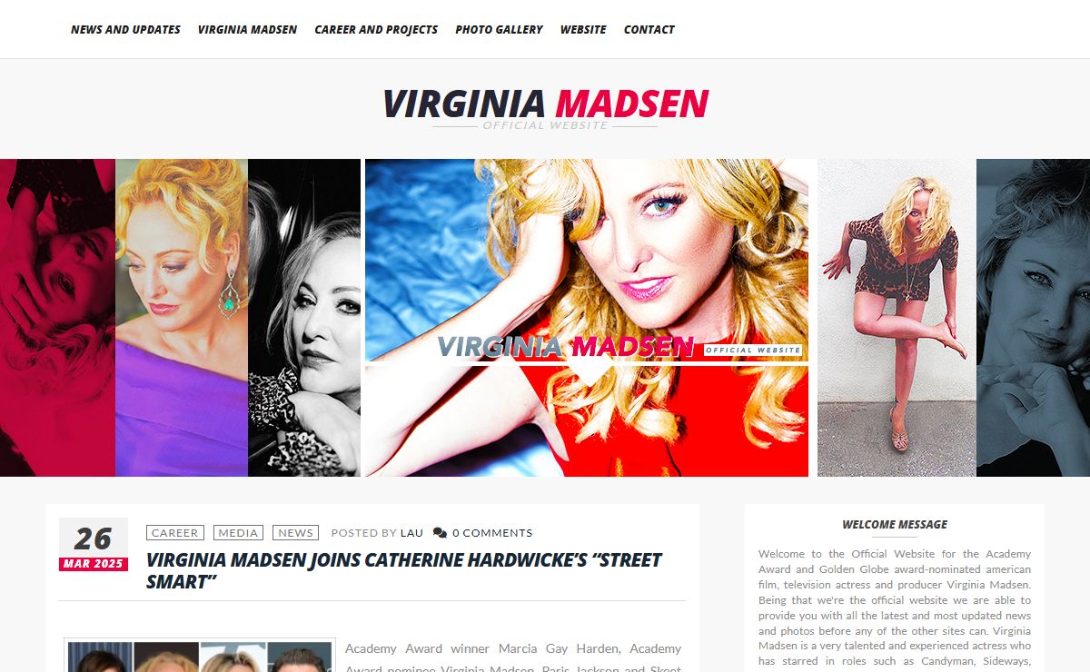 Virginia Madsen Official Website