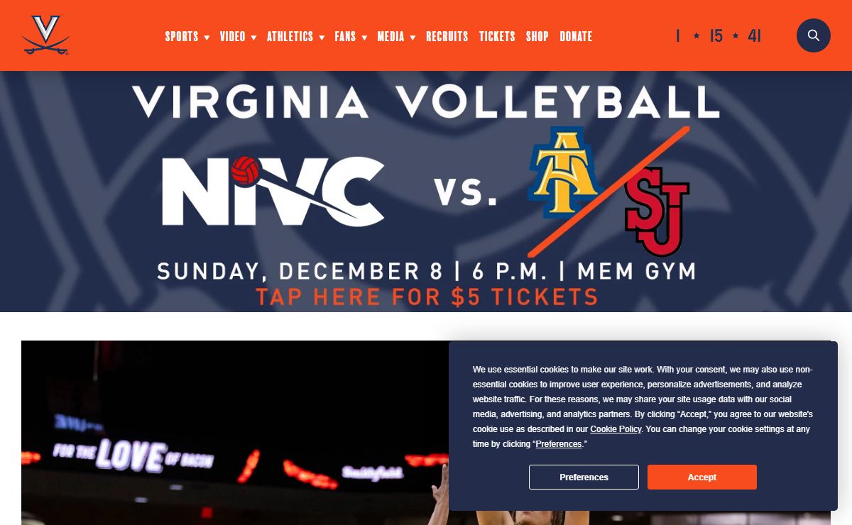 Virginia Cavaliers Official Athletic Site