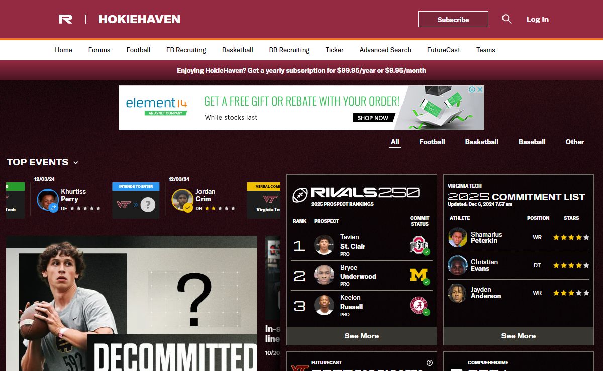 HokieHaven: Virginia Tech Hokies Football & Basketball Recruiting