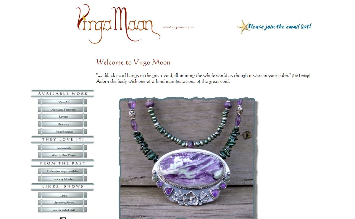 Virgo Moon - One-of-a-kind handmade jewelry and accessories