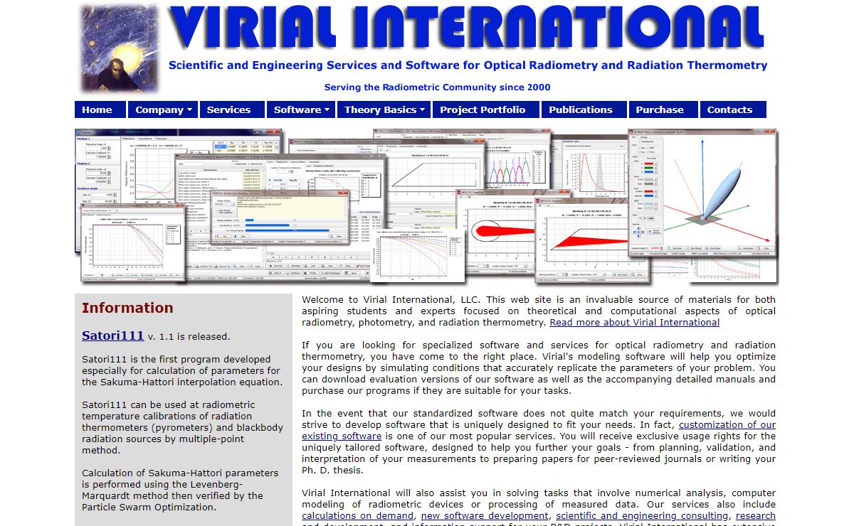 Virial International Home Page