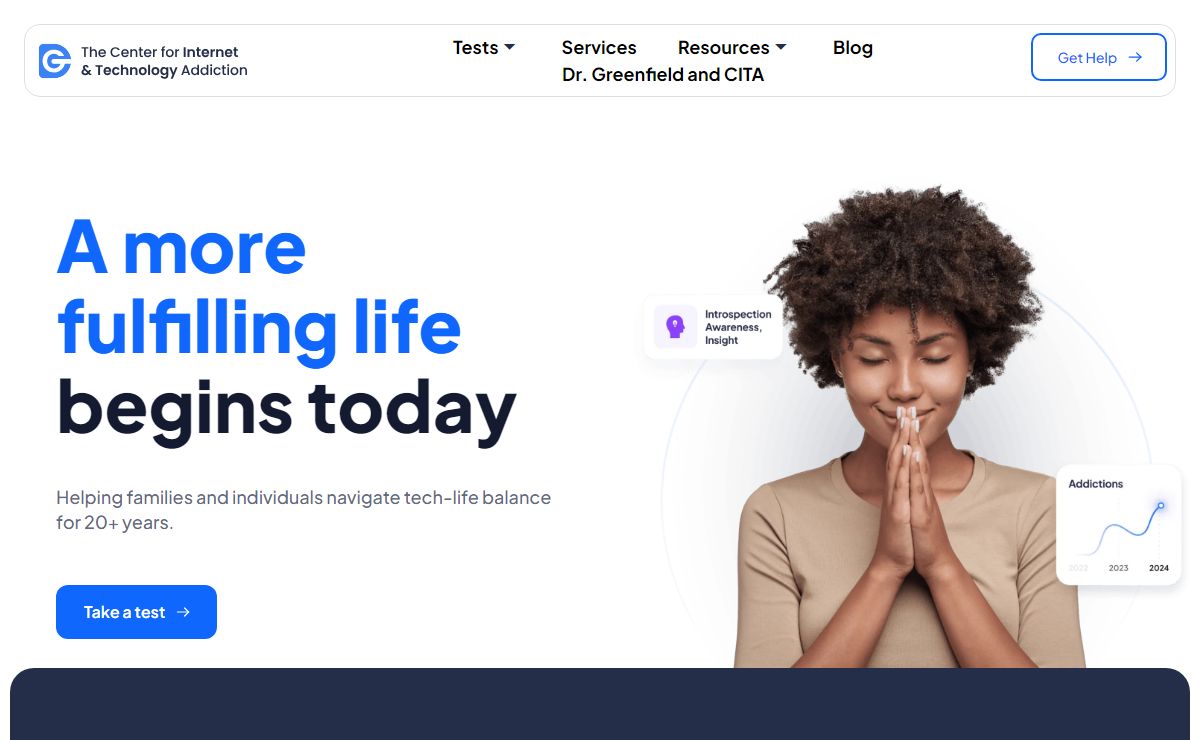 The Center for Internet & Technology Addiction - Expert Help for Balancing Tech-Life