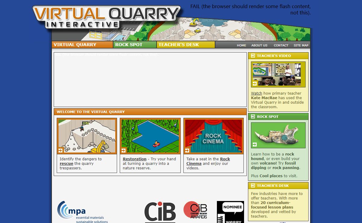 Virtual Quarry - quarry education units, quarry restoration, quarrying