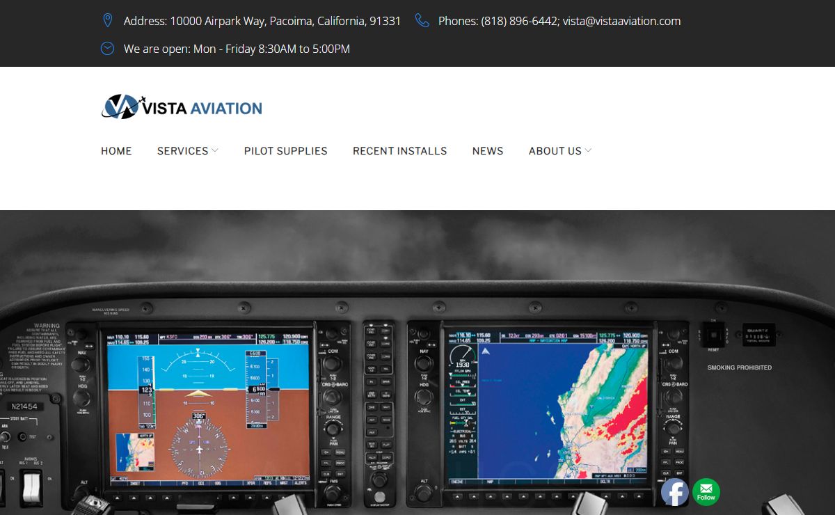 Vista Aviation: FBO, Maintenance / Avionics Installation / Sales