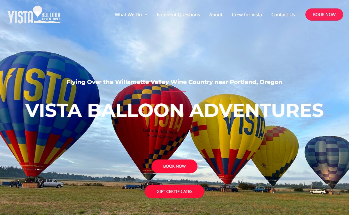 Hot Air Balloon Rides | Oregon's Top Balloon Flight Company