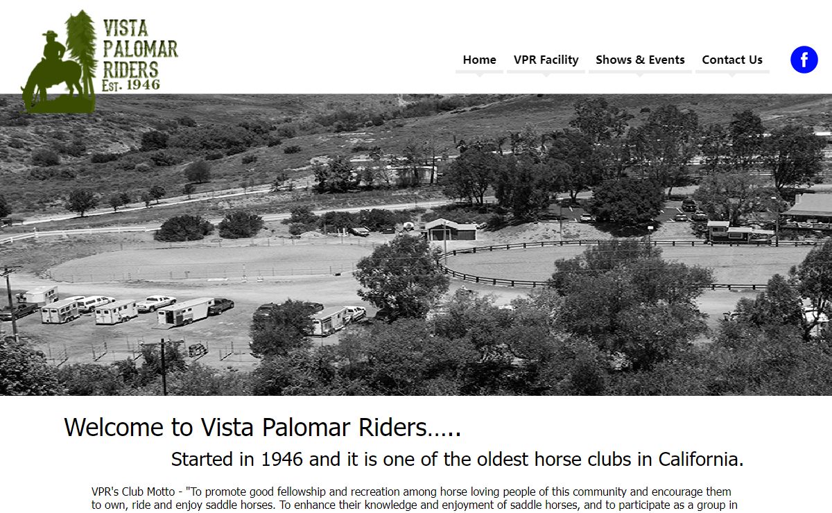 Vista Palomar Riders ~ Vista, Californa