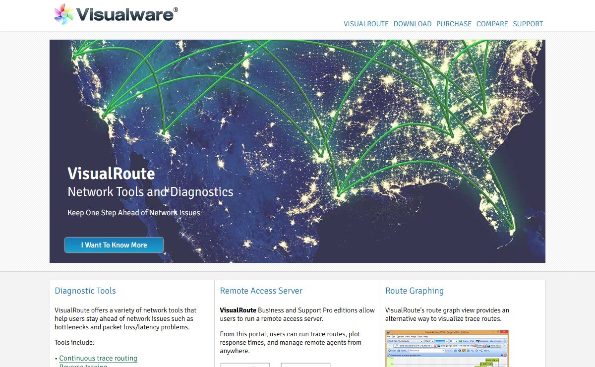 VisualRoute - Traceroute and Network Diagnostic Tools