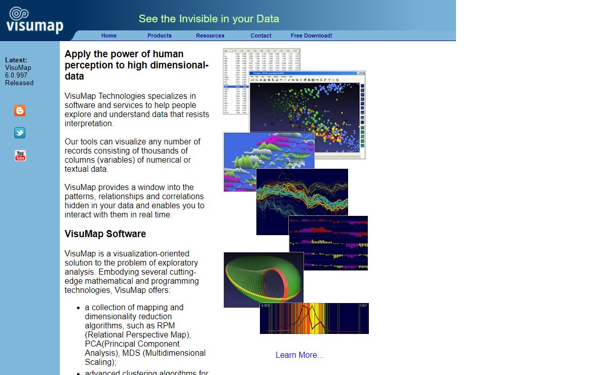 VisuMap Technologies: Visualizing high dimensional complex data
