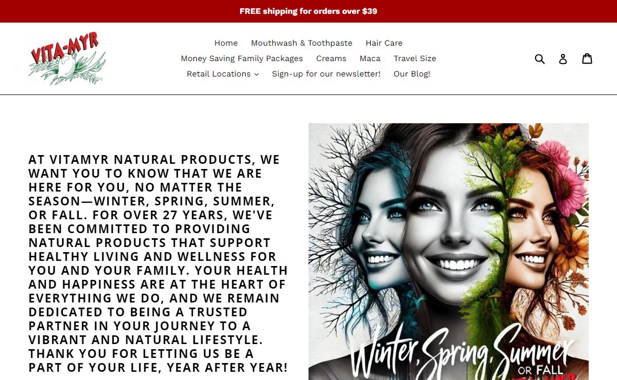 Great Family Healthy Living from Vitamyr Natural Products! – Vita-Myr Natural Products