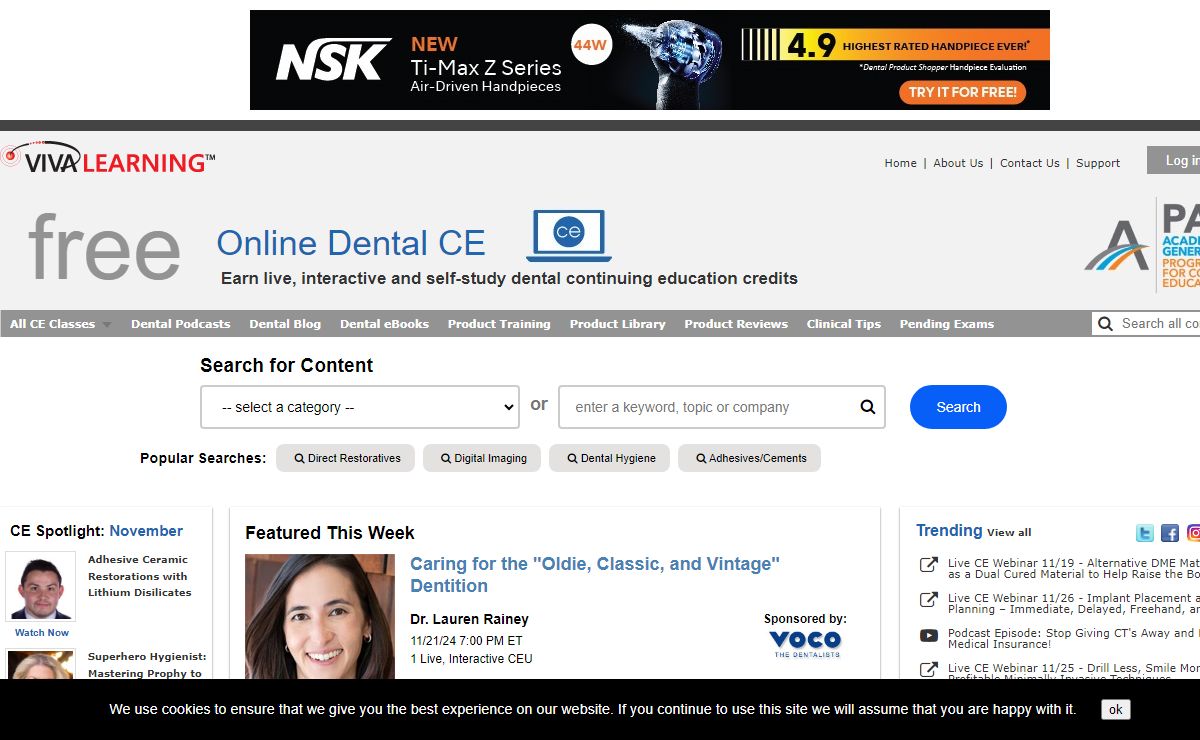 Dental Webinars 2024 - Free Online CE Courses | Viva Learning