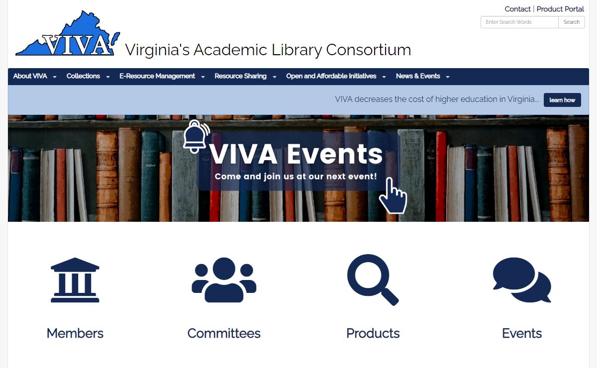 Home - VIVA Libraries - VIVA, Virginia's Academic Library Consortium at VIVA