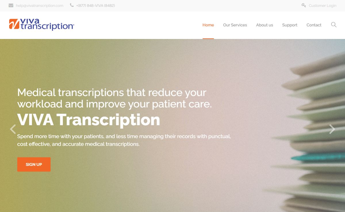 Fast & Accurate Medical Transcription - VIVA Transcription