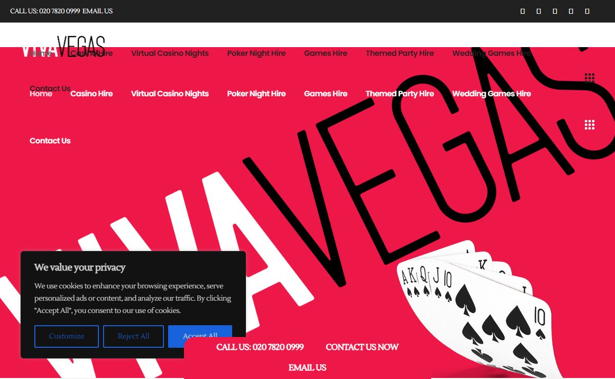 Party Entertainment London | Theme Party Events - Viva Vegas