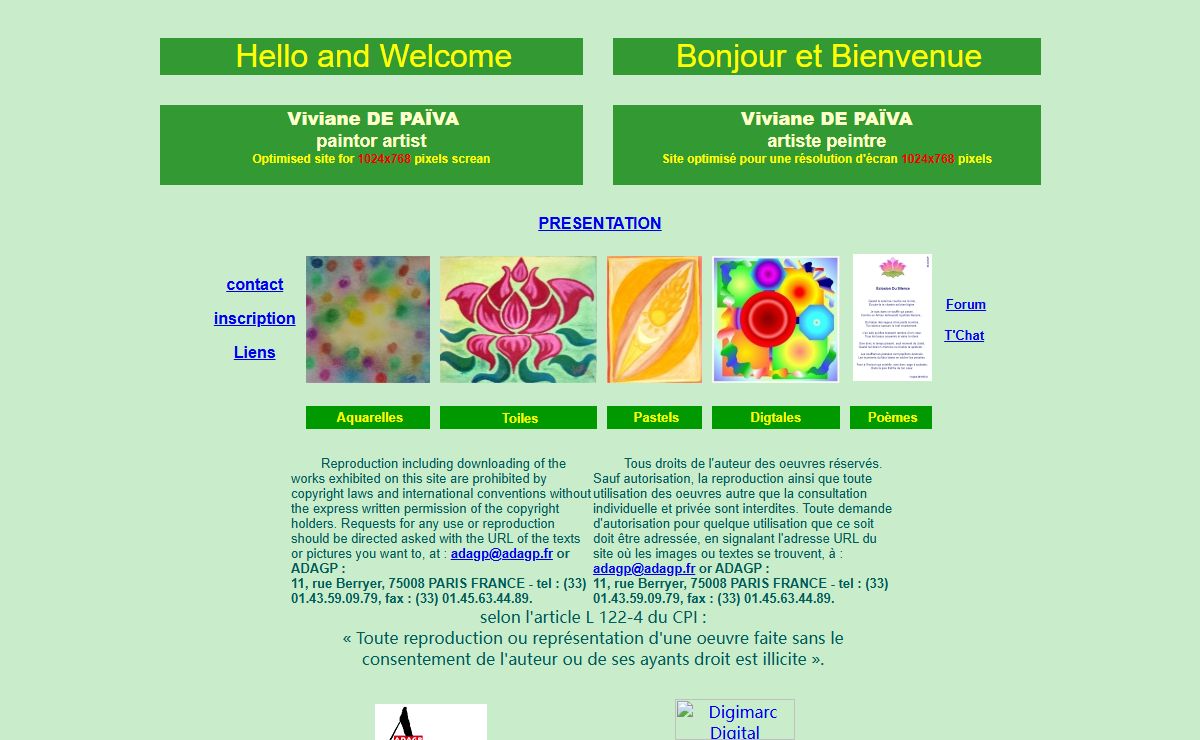 Viviane DE PAÏVA (c) ADAGP - Bienvenue