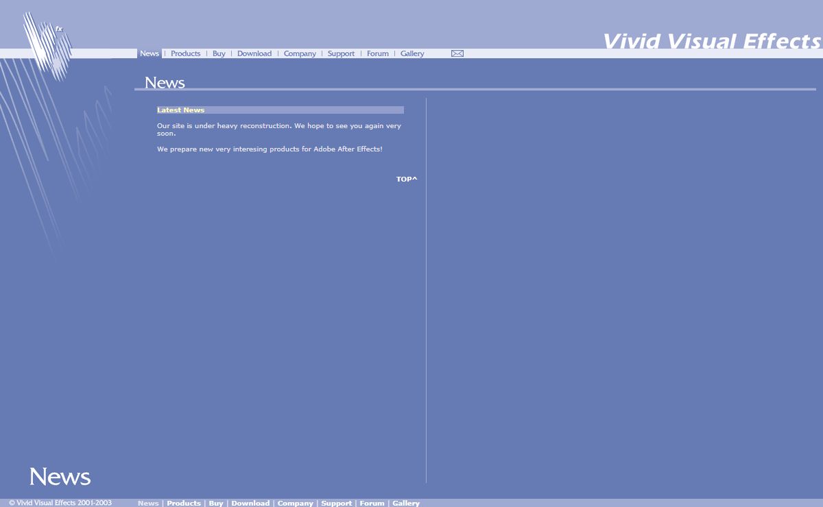 Vivid-FX Plug-ins for After Effects :: News