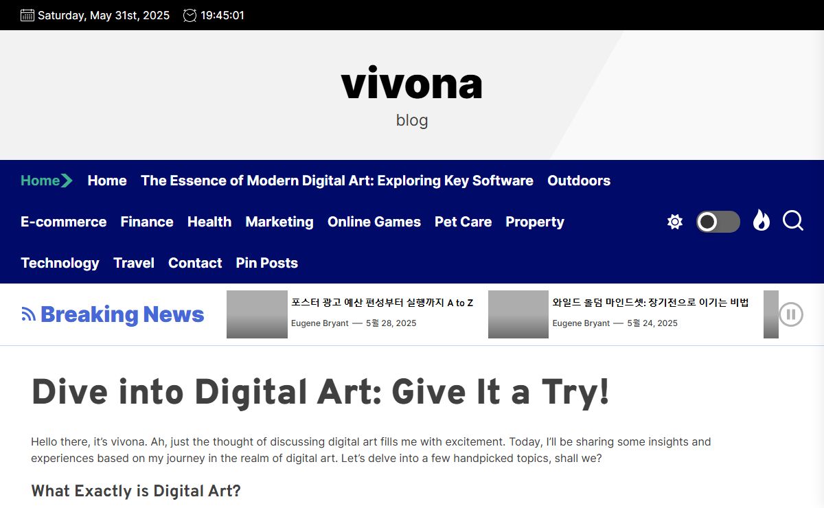 Dive into Digital Art: Give It a Try! - vivona