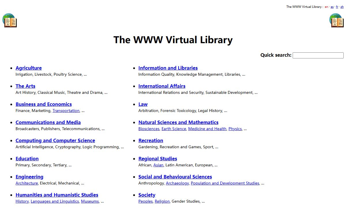 The WWW Virtual Library