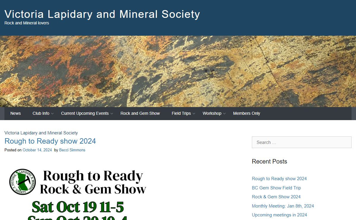Victoria Lapidary and Mineral Society – Rock and Mineral lovers