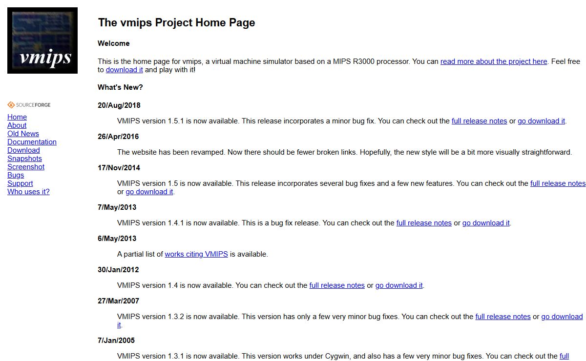 The vmips Project