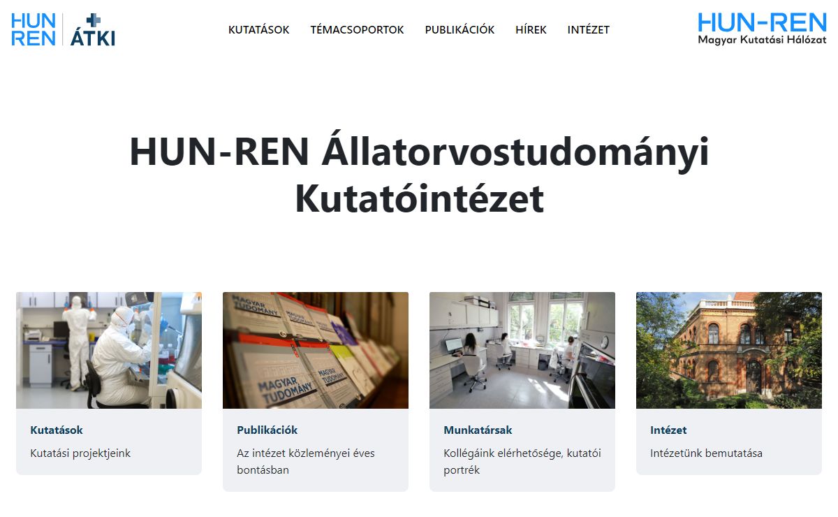 HUN-REN Állatorvostudományi Kutatóintézet | VMRI