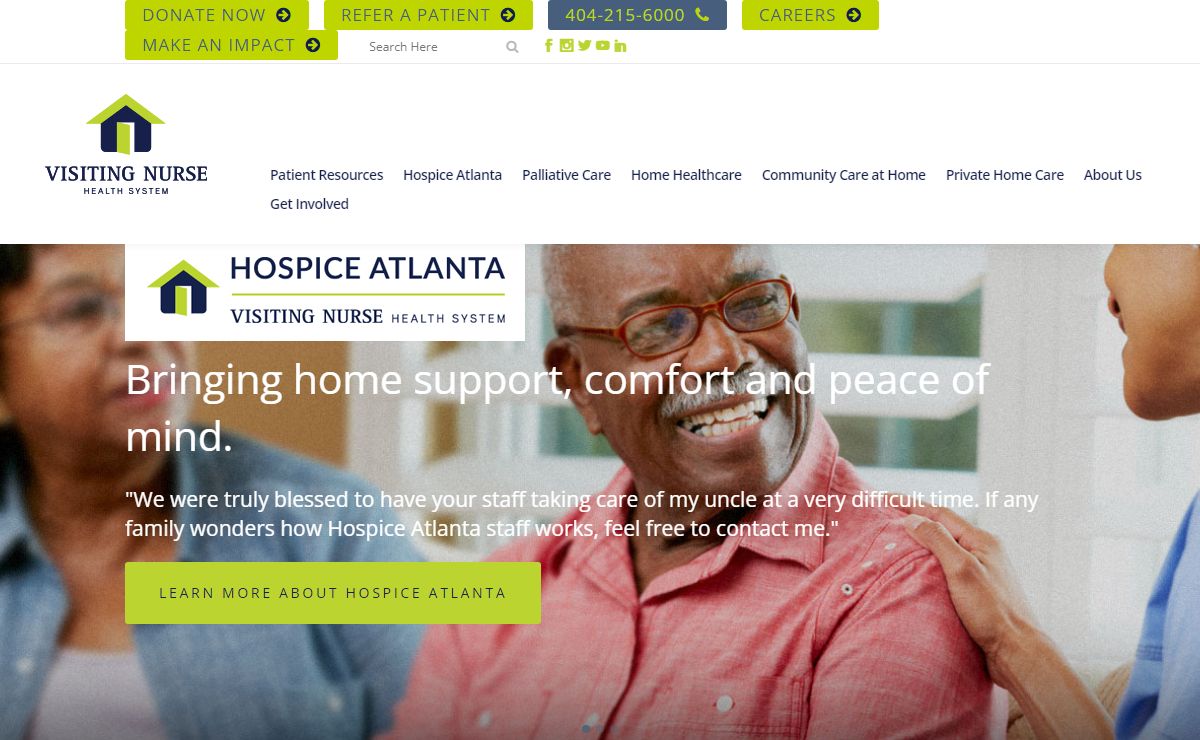 Home - Visiting Nurse Health System | Georgia’s Leading Provider of Healthcare at Home