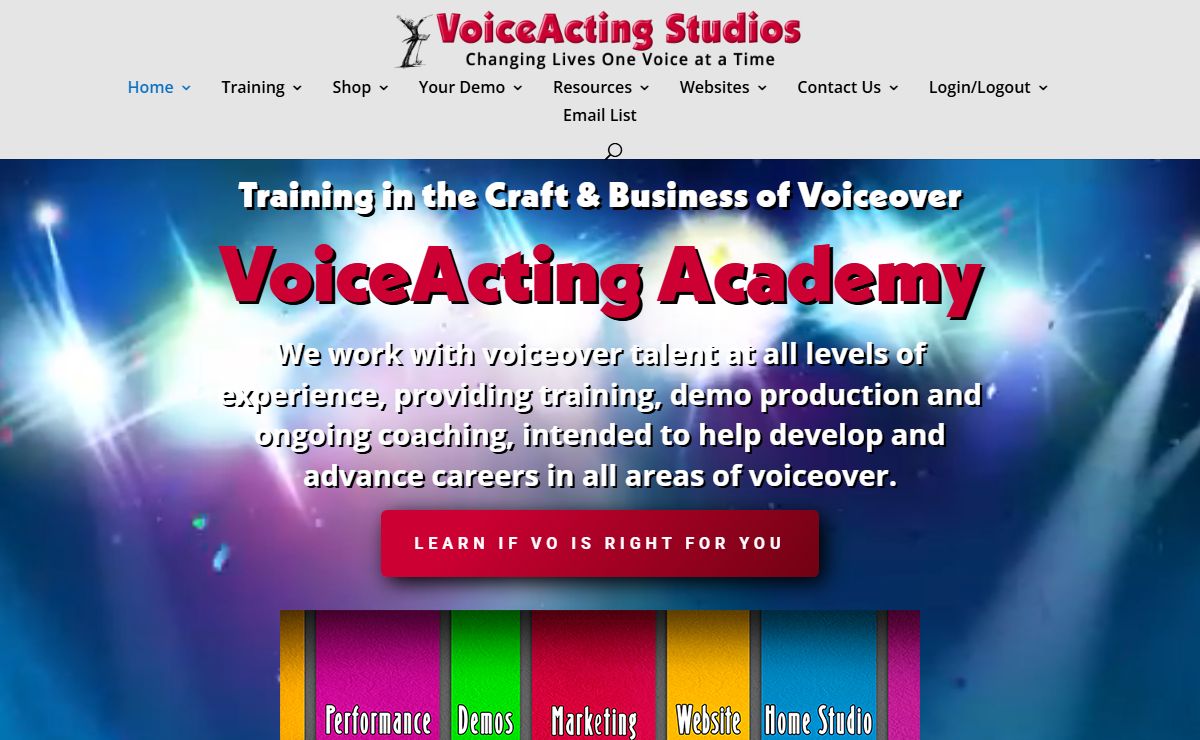 VoiceActing Academy | Training in the Craft and Business of voiceover