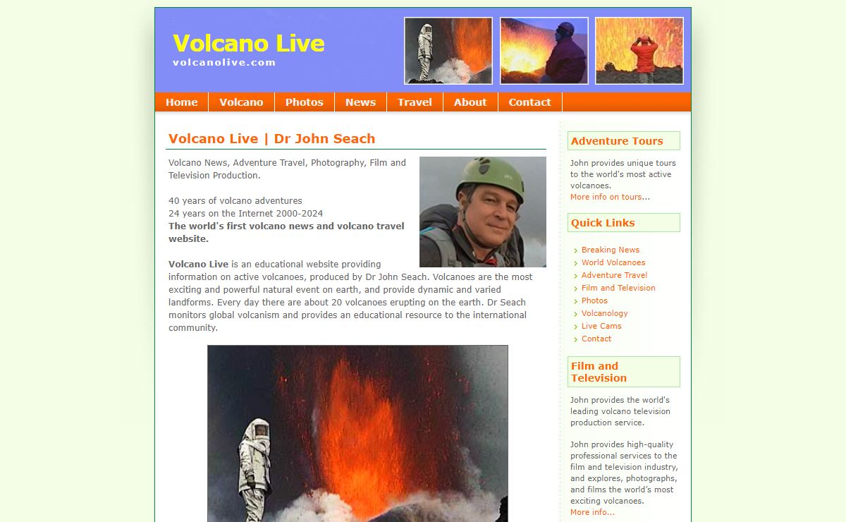 Volcano Live | Dr John Seach