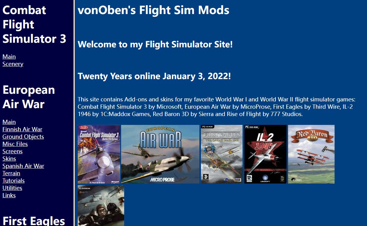 vonOben's Flight Sim Mods