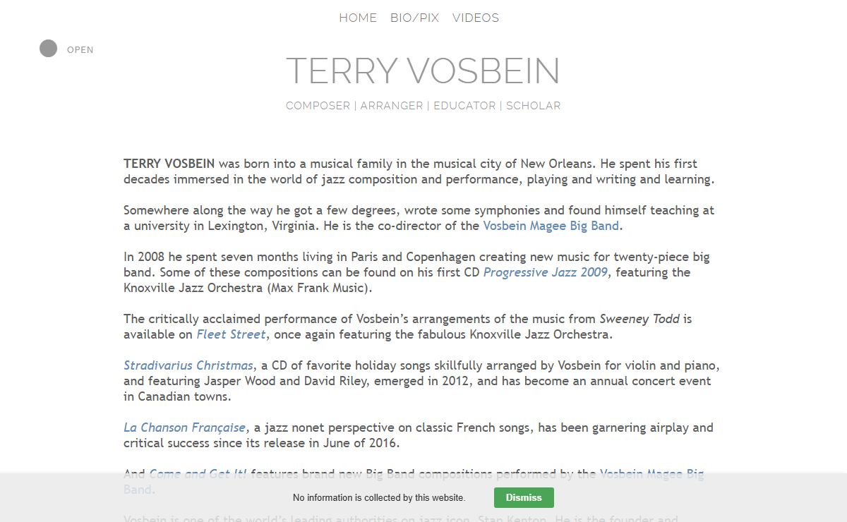 Terry Vosbein – Composer | Arranger | Educator