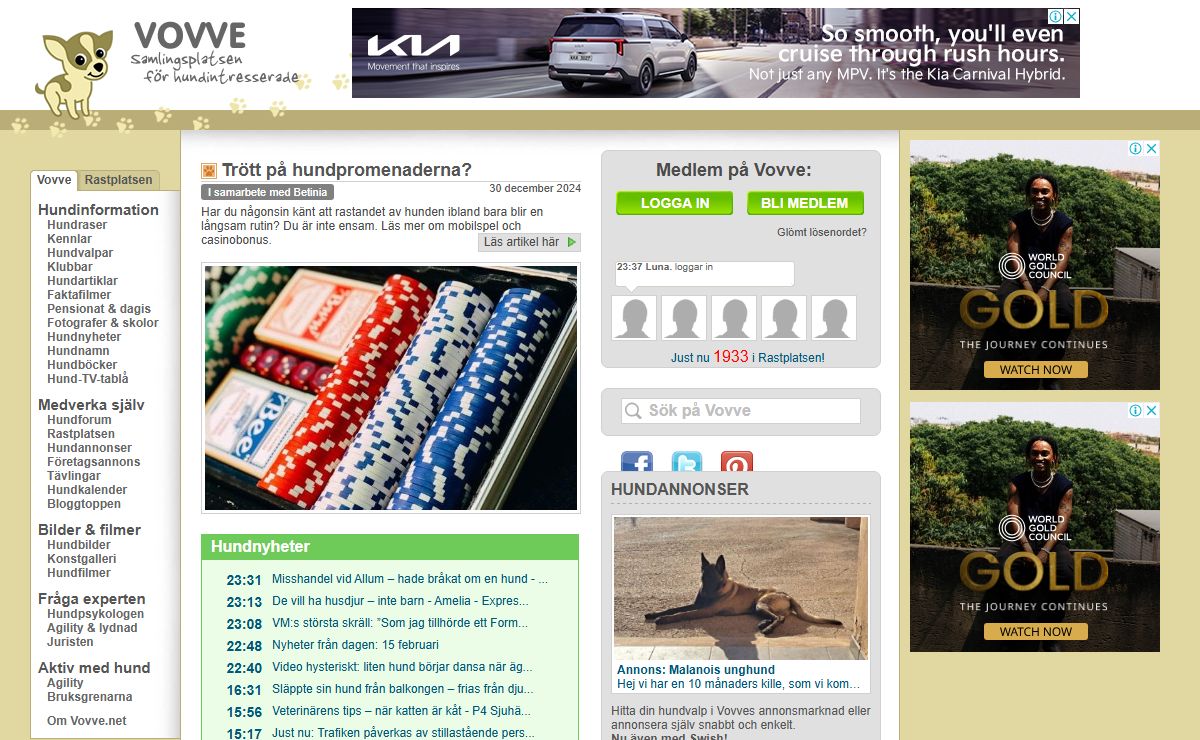 Hundar, hundraser, kennlar, hundforum och allt om hund för alla hundintresserade - Vovve