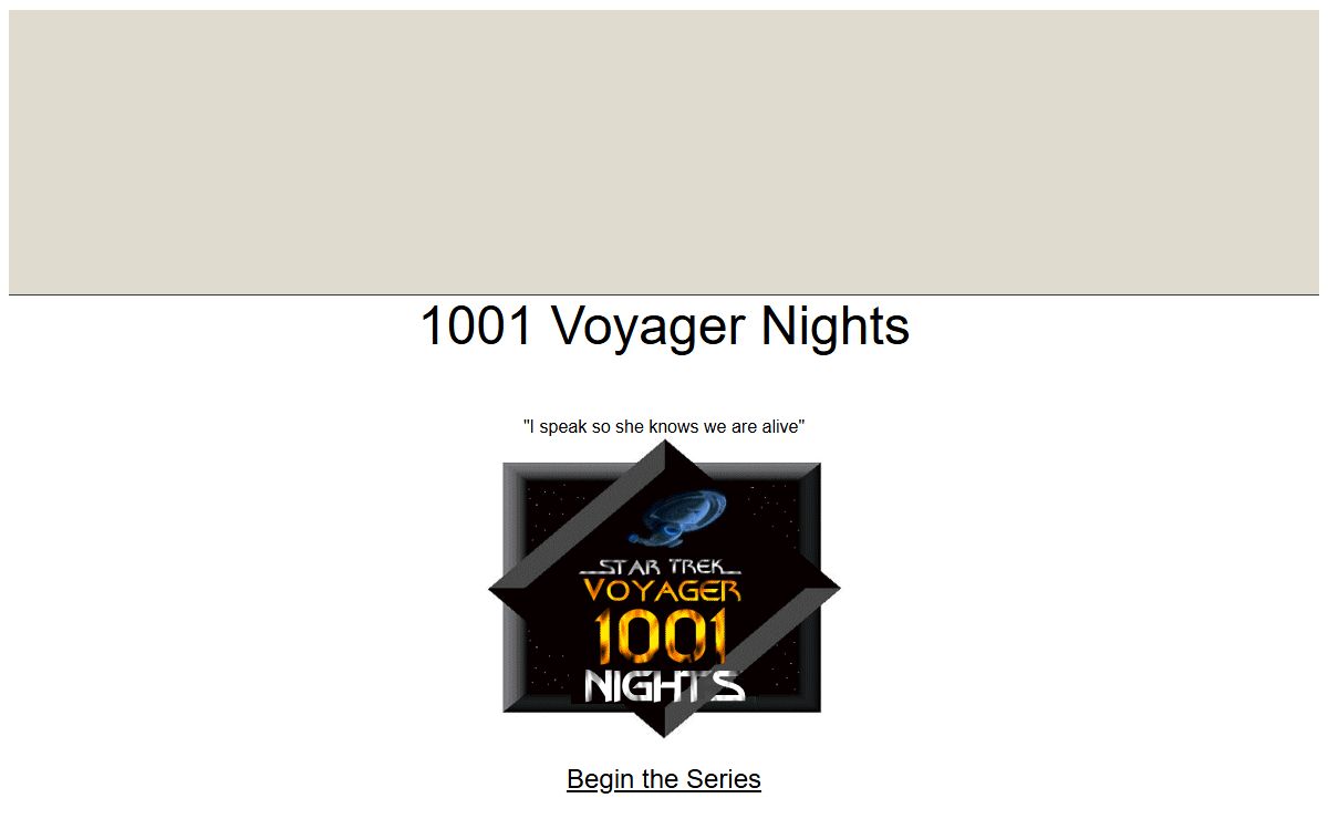 1001 Voyager Nights