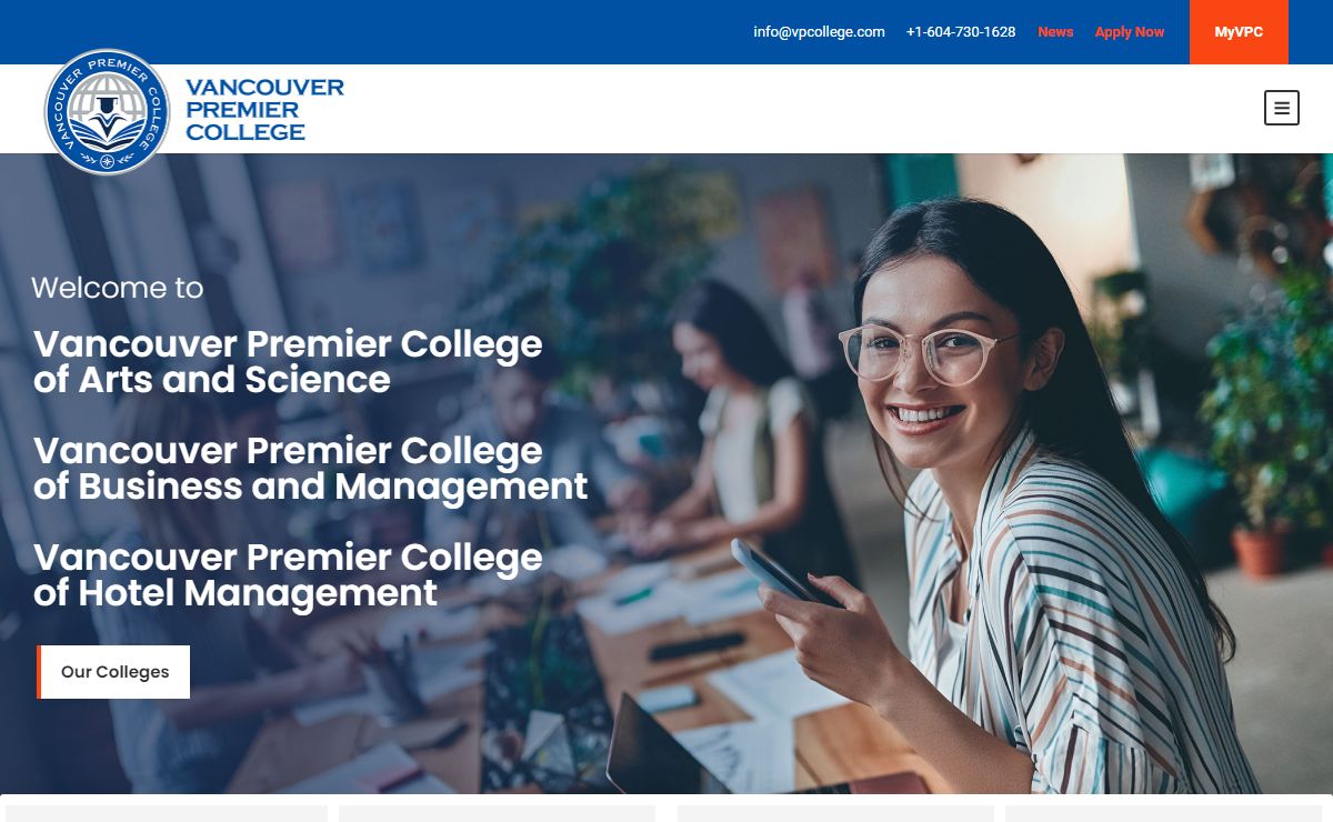 Homepage - Vancouver Premier College