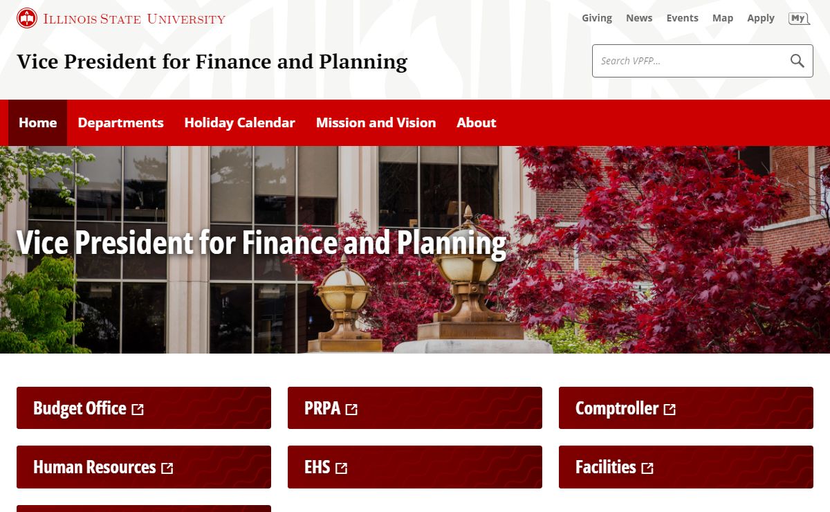 Vice President for Finance and Planning | Illinois State