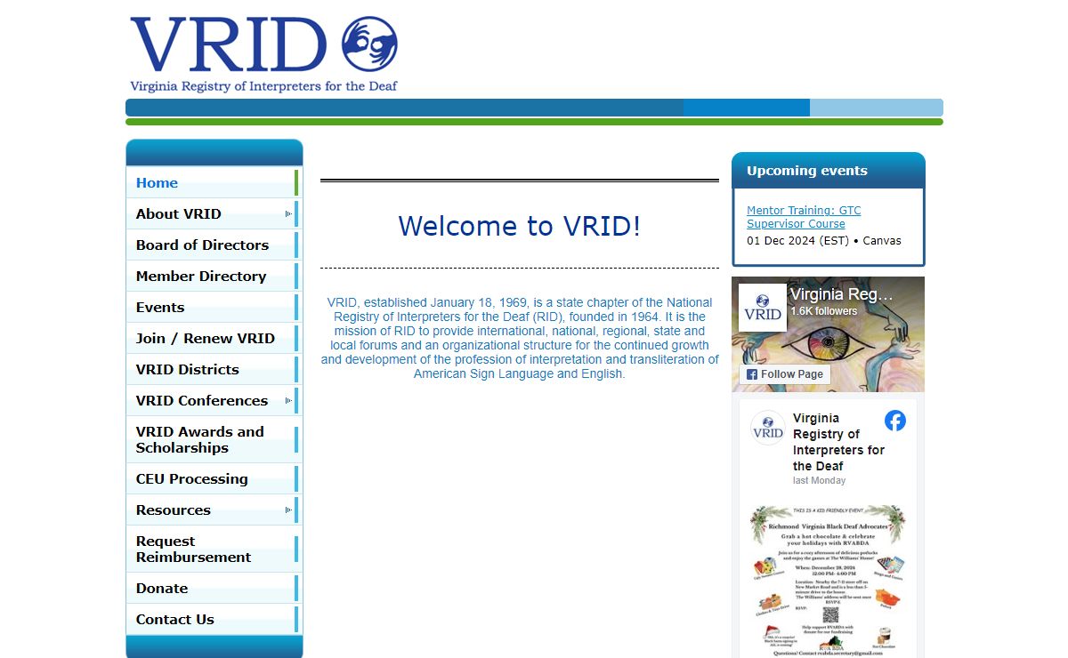 VRID - Home