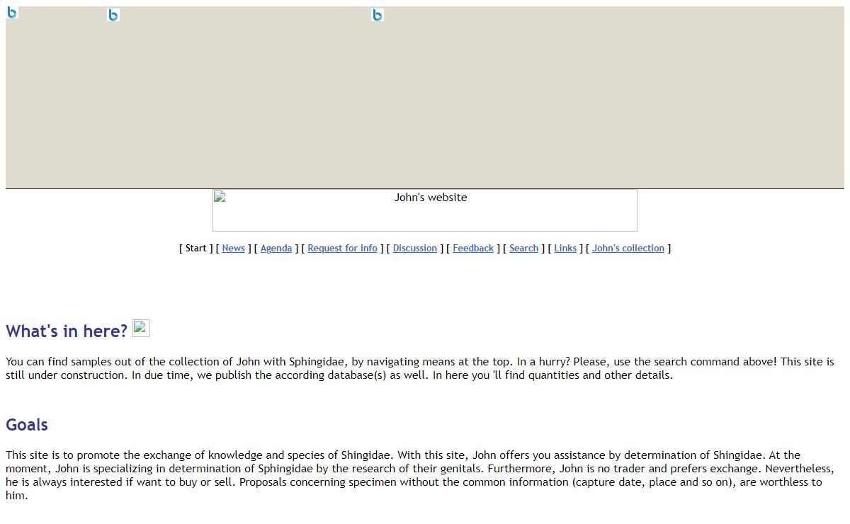 John's webpage