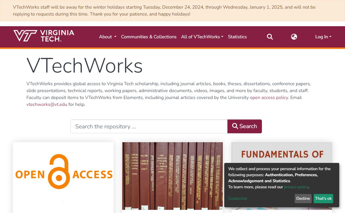 VTechWorks Repository :: Home