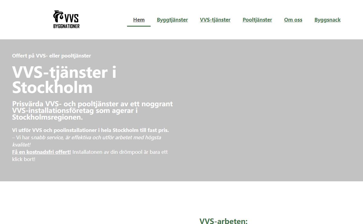 Hem - VVS och bygg