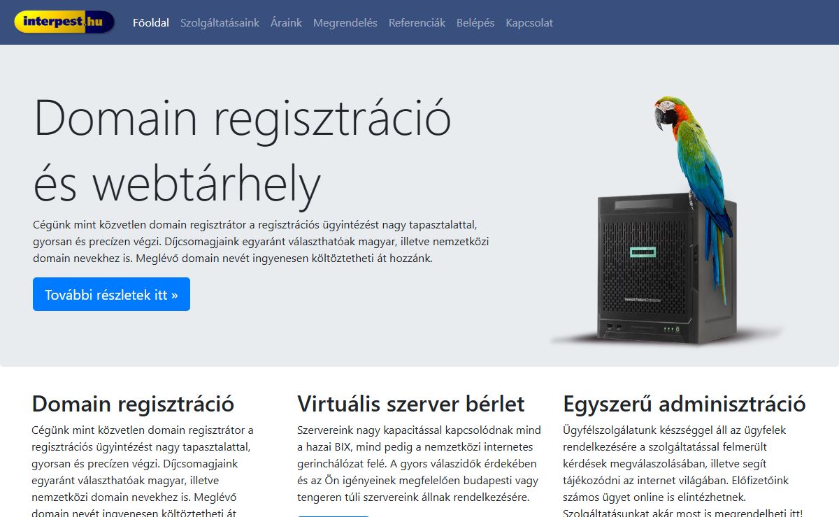 Interpest Kft. WEB szolgáltatások