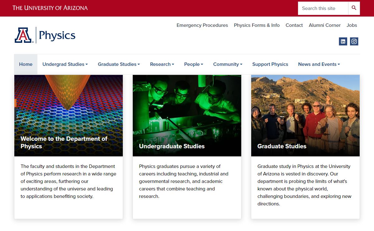 Home | UA Science | Physics