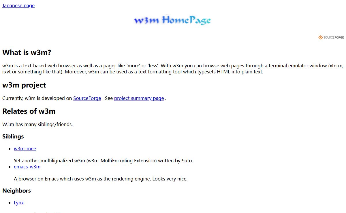 W3M Homepage