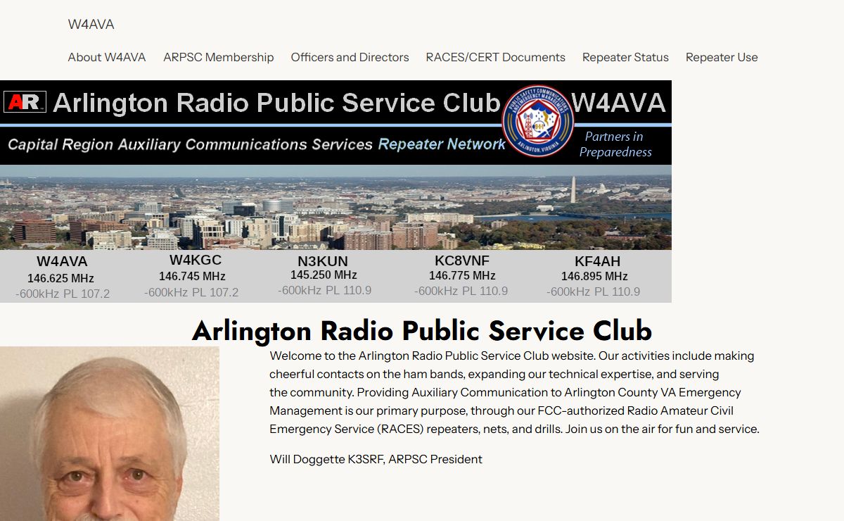 W4AVA – Arlington Radio Public Service Club